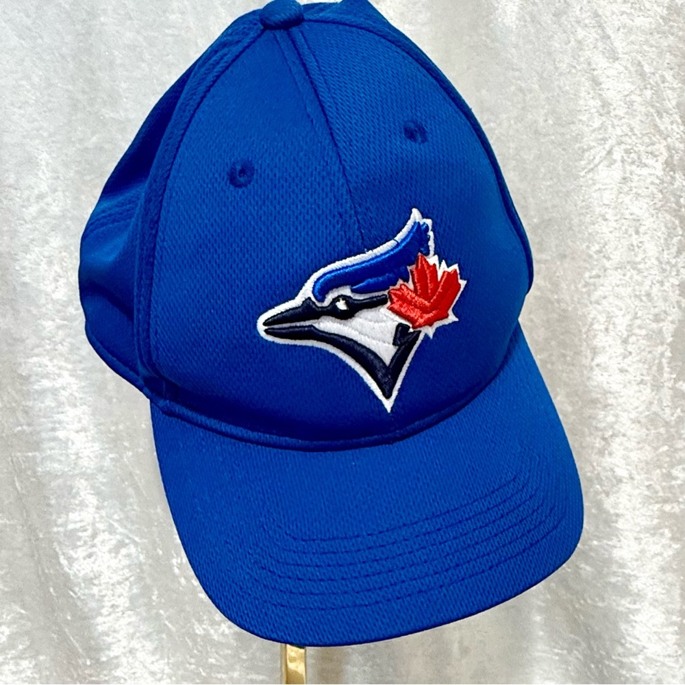 Toronto BLUE JAYS Logo Cap OC Sports Licensed MLB Adjustable Strap‎ Stretch Knit